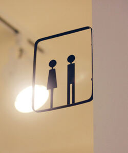 Toilet sign-Man